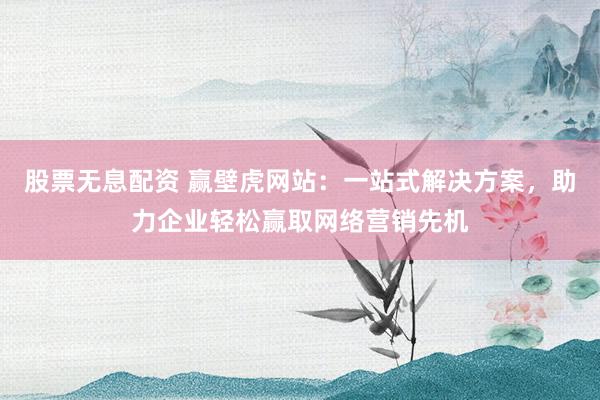 股票无息配资 赢壁虎网站：一站式解决方案，助力企业轻松赢取网络营销先机