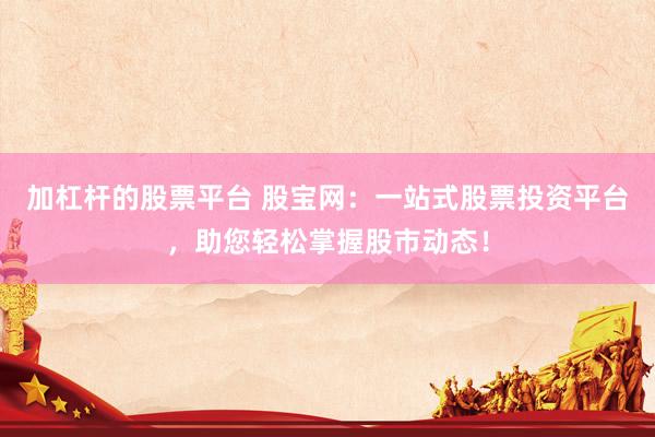加杠杆的股票平台 股宝网：一站式股票投资平台，助您轻松掌握股市动态！