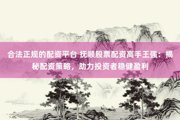 合法正规的配资平台 抚顺股票配资高手王强：揭秘配资策略，助力投资者稳健盈利