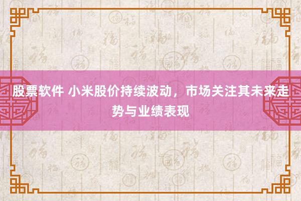 股票软件 小米股价持续波动，市场关注其未来走势与业绩表现