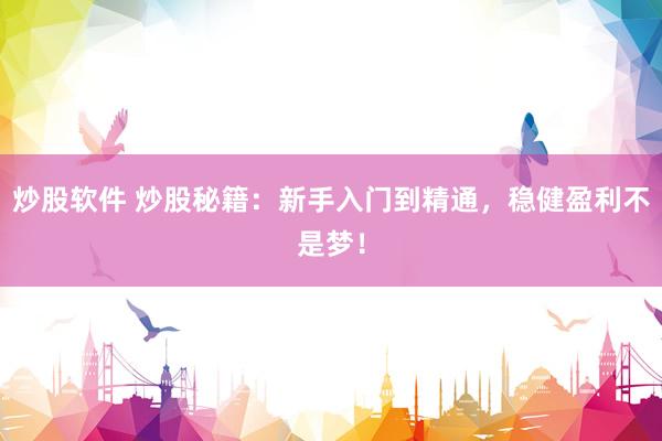 炒股软件 炒股秘籍：新手入门到精通，稳健盈利不是梦！