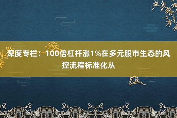 深度专栏：100倍杠杆涨1%在多元股市生态的风控流程标准化从